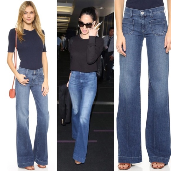 WHITE HUDSON LIBBY SAILOR JEANS - Picture 1 of 3